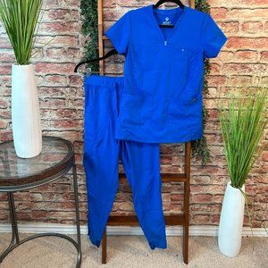 ADAR JOGGER SCRUB SET – Royal Blue S/S